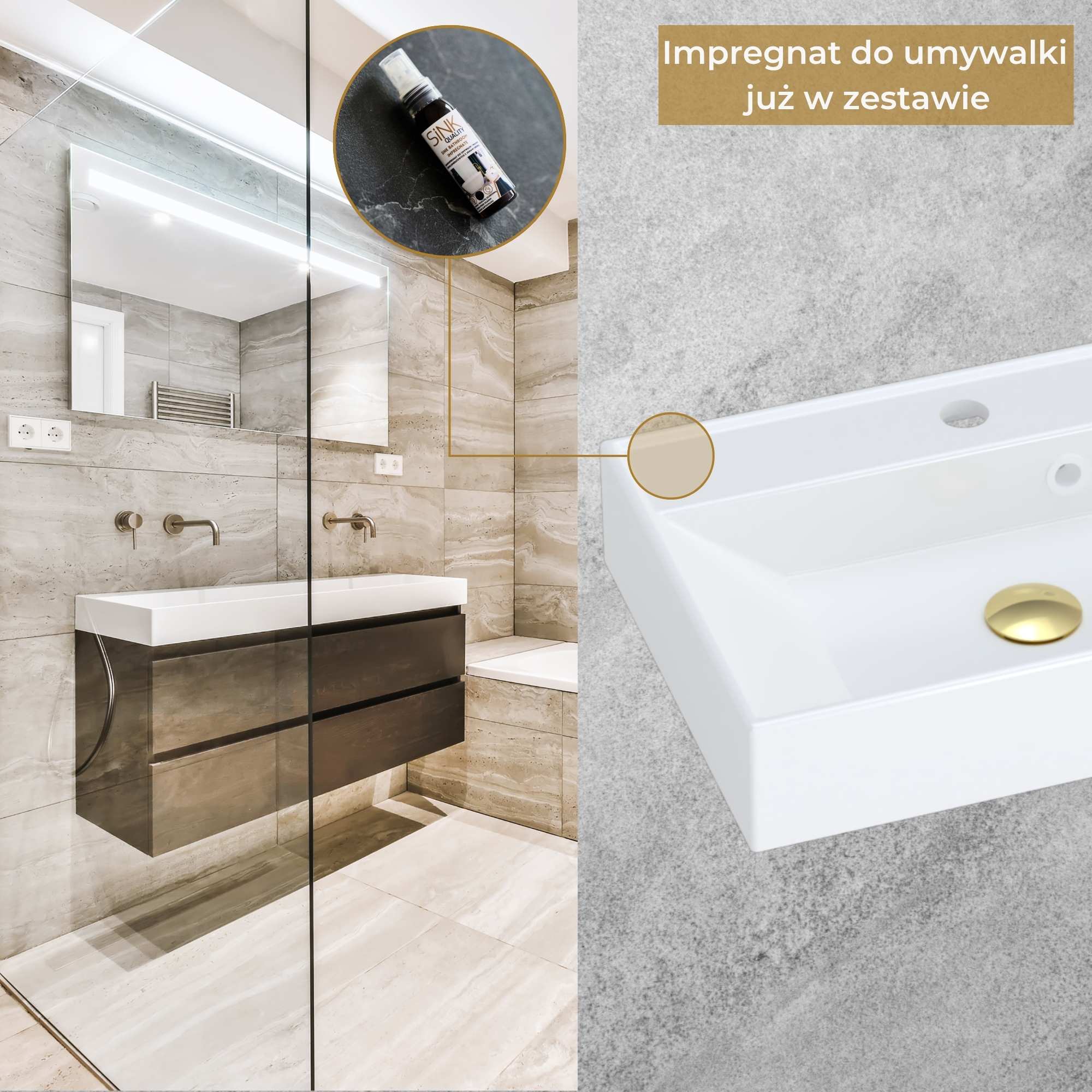 Umywalka NADIA 50 - impregnat w gratisie